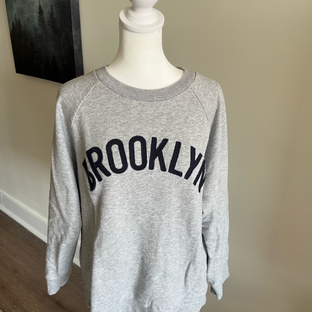 J. Crew Gray Brooklyn Crew Neck Sweater